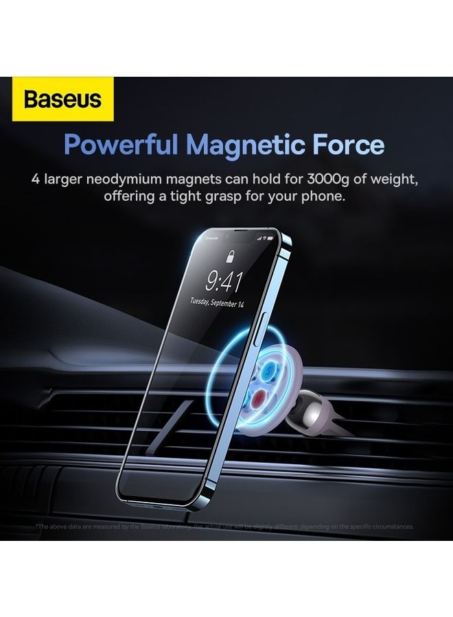 Baseus Universal 360 Degree Strong Magnetic Air vent Car Mount Holde Purple  - Image 3