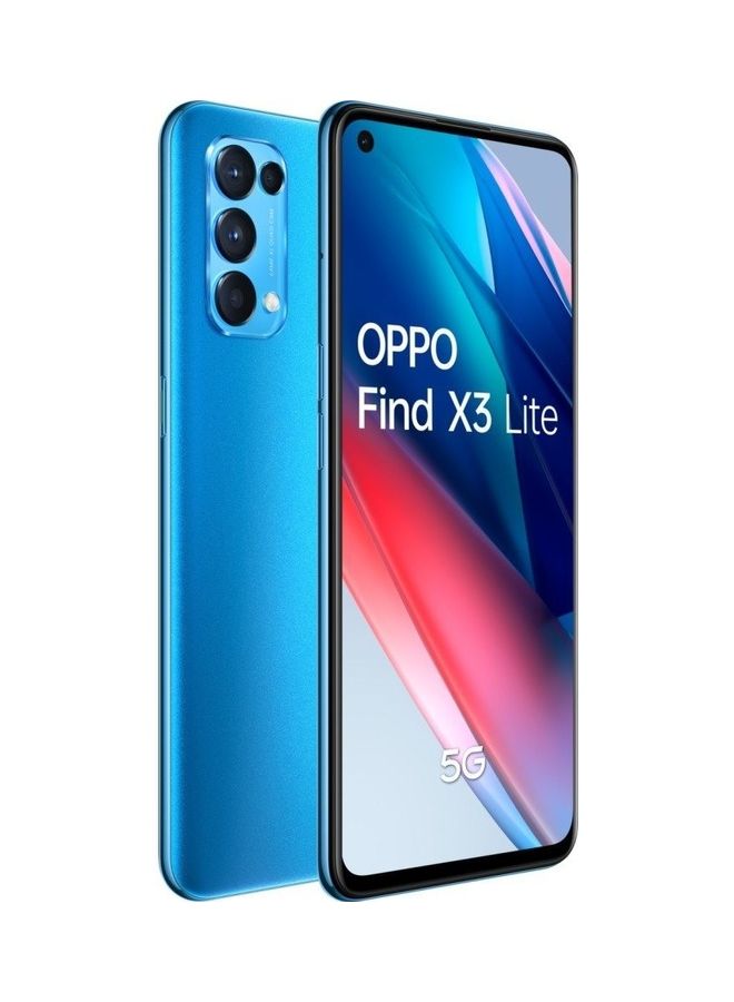 OPPO - Find X3 lite Azure Blue 5G Dual Sim 8GB RAM 128GB - International Version - Image 1