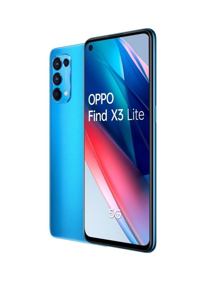 OPPO - Find X3 lite Azure Blue 5G Dual Sim 8GB RAM 128GB - International Version - Image 1