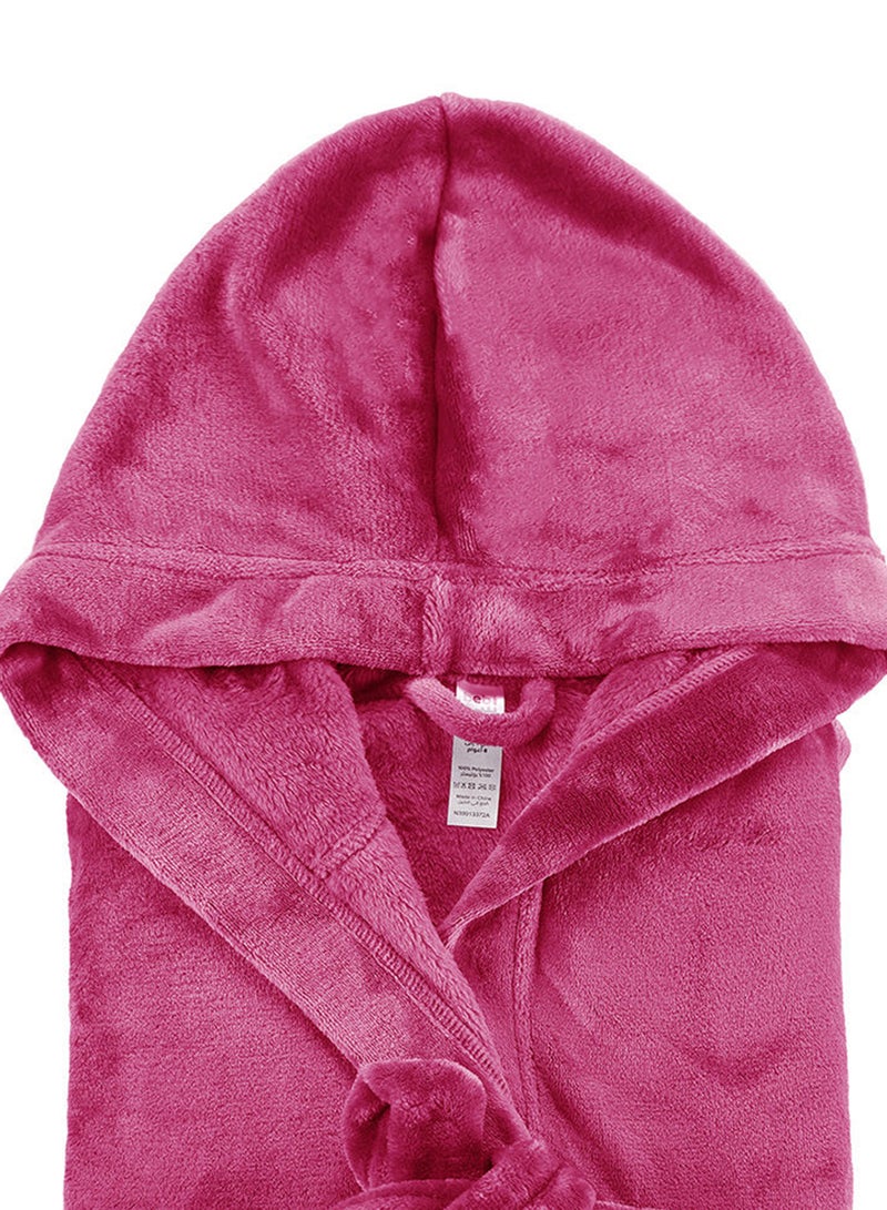 Bebi Kids Bathroom Towel Set - 240 GSM 100% Cotton - Rose Pink Color - Lightweight - Kids Hooded Comfortable - For Girls & Boys - 1 Piece Rose Pink - Image 5