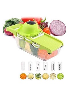 Home Concept Multi-Fuctional Vegetable Slicer Green/Clear/White 30x10x12centimeter  - Image 3