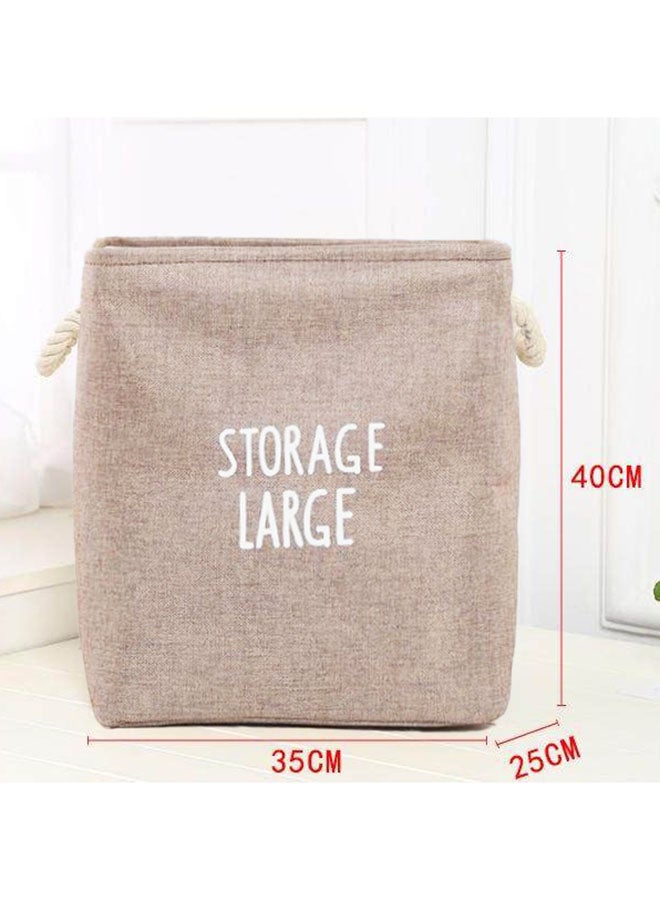Home Concept Laundry Storage Basket Beige 40x35x45centimeter - Image 3