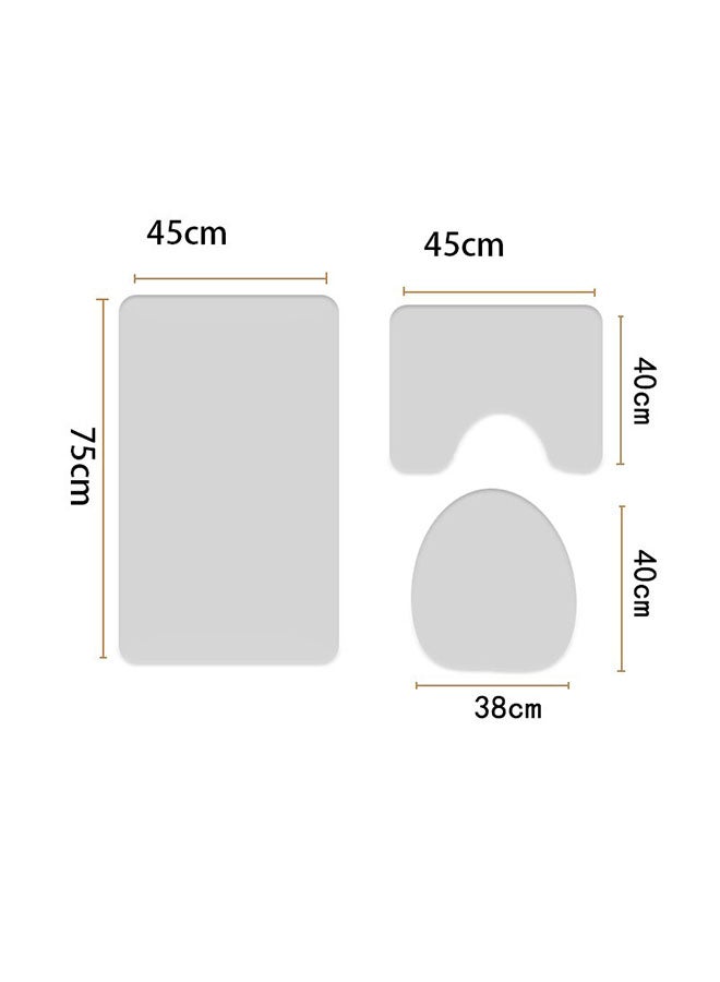 هوم كونسيبت طقم دواسات للحمام مضادة للانزلاق باللون الأزرق متعدد الألوان - Image 3