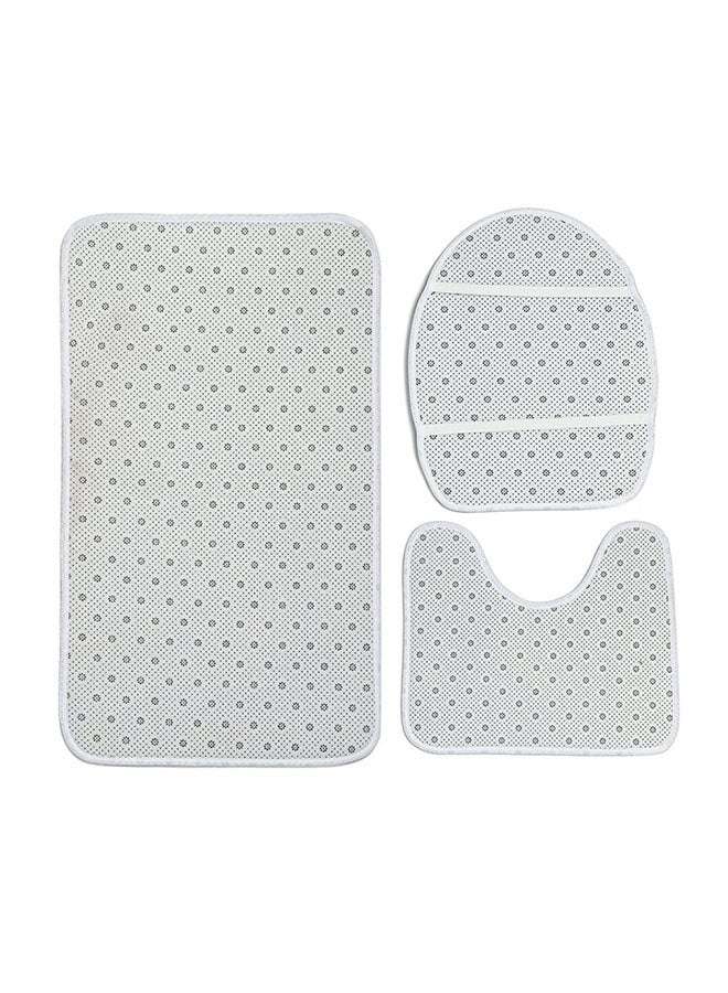 هوم كونسيبت طقم دواسات للحمام مضادة للانزلاق باللون الأزرق متعدد الألوان - Image 2