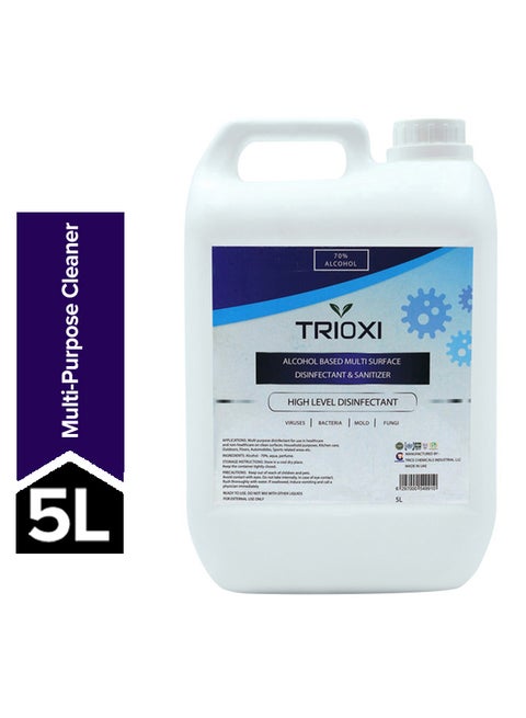 Alcohol Based Multi-Surface Disinfectant and Sanitizer Clear 5Liters