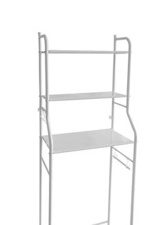 Toilet Storage Rack 3 Tier For Bathroom Steel Frame Premium Quality White L48 x D25 x H150 - v1659444451/N48593839A_6