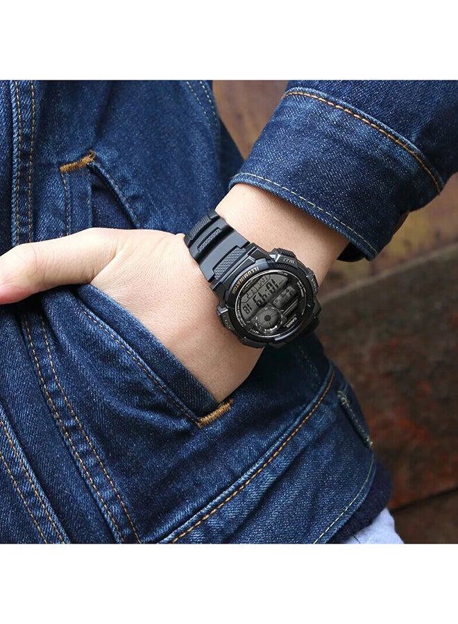 CASIO - Men's Youth Digital Wrist Watch Ae-1000W-1Avdf - 45 mm - Black - Image 1