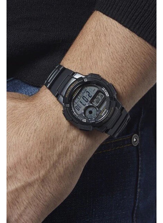 CASIO - Men's Youth Digital Wrist Watch Ae-1000W-1Avdf - 45 mm - Black - Image 1