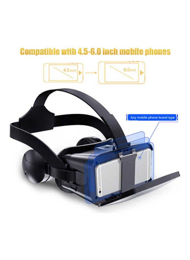 VRPARK Virtual Reality 3D Glasses with Controller Black/White - Image 2