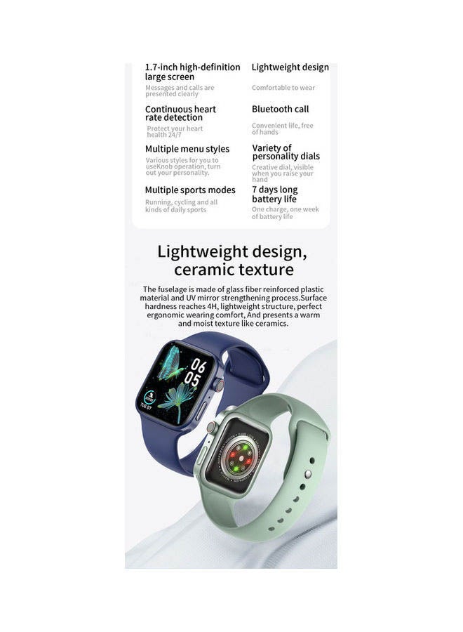 بي إس إن إل ساعة Z36 من السلسلة 7 بخاصية إجراء المكالمات بالبلوتوث والشحن اللاسلكي أسود - Image 4