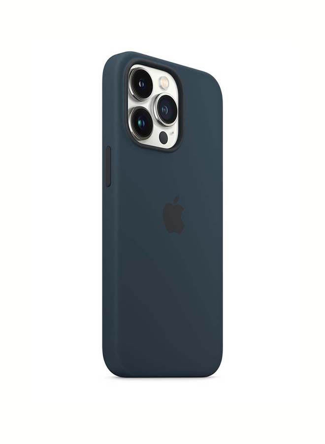 Apple - iPhone 13 Pro Silicone Case with MagSafe Abyss Blue - Image 1