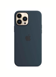 Apple iPhone 13 Pro Max Silicone Case with MagSafe Abyss Blue  - Image 3