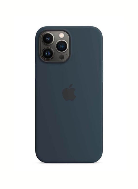 iPhone 13 Pro Max Silicone Case with MagSafe Abyss Blue