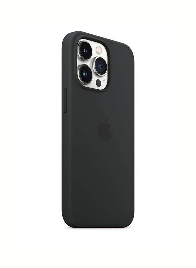 Apple - iPhone 13 Pro Silicone Case with MagSafe Midnight - Image 1