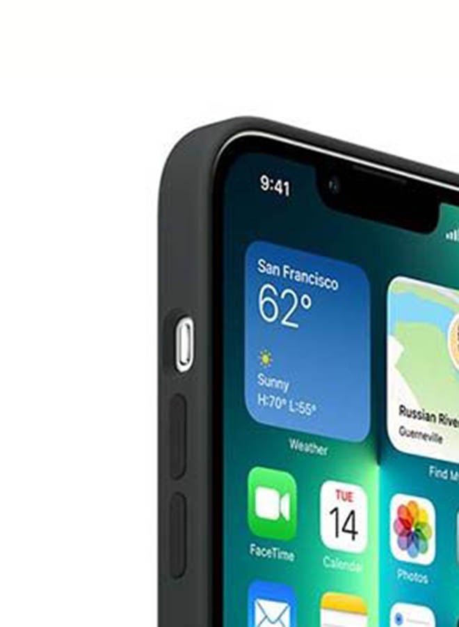 Apple - iPhone 13 Pro Silicone Case with MagSafe Midnight - Image 1