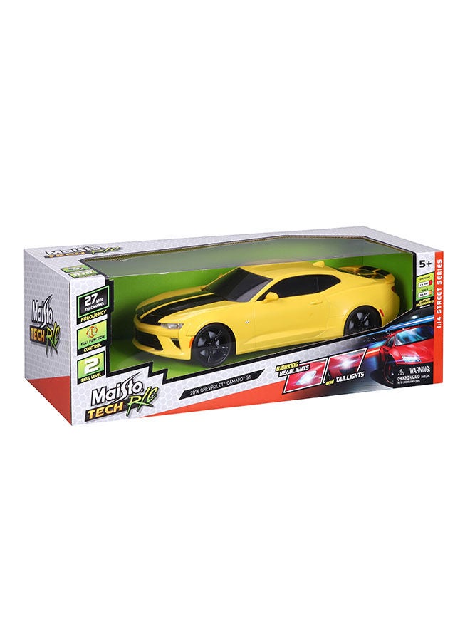 Maisto - Chevrolet Camaro SS Street Series 1:14 Scale - Yellow Remote Control RC Car 45.5x15.8x20cm - Image 1