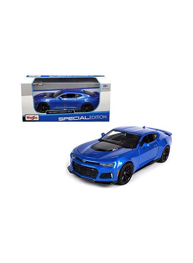 مايستو 1:24 Scale Special Edition 2017 Camaro ZL1 - Blue Remote Control RC Car 19.40x5.22x8.80cm - Image 2