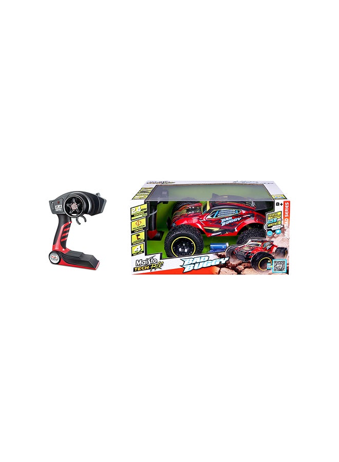 Maisto - Off Road Series Bad Buggy  2.4 Ghz - Red Remote Control RC Car 33x35x13cm - Image 1