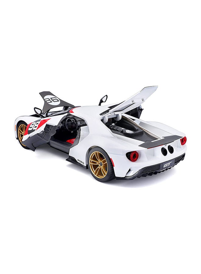 Maisto 1:18 Scale Special Edition - 2021 Ford GT Heritage - White Diecast Car 27.90 x 7.55 x 11.50cm  - Image 4