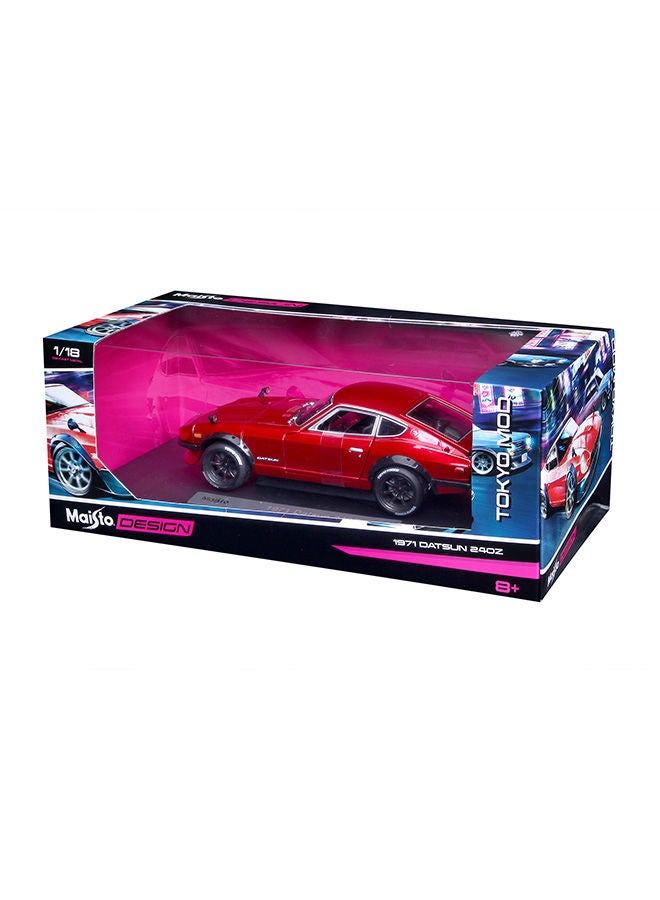 Maisto - 1:18 Scale Design Tokyo Mod - 1971 Datsun 240Z - Red Diecast Car 22.85 x 6.95 x 9.90cm - Image 1