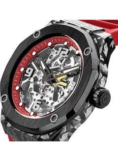 CERRUTI 1881 Men's Round Shape Silicone Band Analog Wrist Watch CIWGR2223903 - 45.5 mm - Red  - Image 4