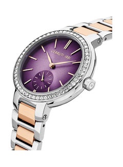 CERRUTI 1881 Women's Round Shape Stainless Steel Analog Wrist Watch CIWLG2225603 - 34 mm - Rose gold  - Image 3