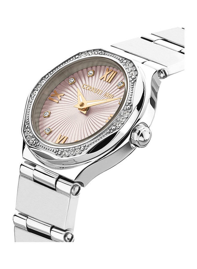 CERRUTI 1881 Women's Round Shape Stainless Steel Analog Wrist Watch CIWLH2225303 - 26 mm - Silver  - Image 3