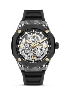 CERRUTI 1881 Men's Round Shape Silicone Band Analog Wrist Watch CIWGR2223901 - 45.5 mm - Black  - Image 1