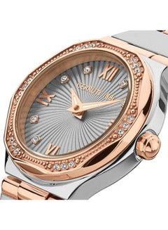 CERRUTI 1881 Women's Round Shape Stainless Steel Analog Wrist Watch CIWLH2225301 - 26 mm - Rose gold  - Image 4