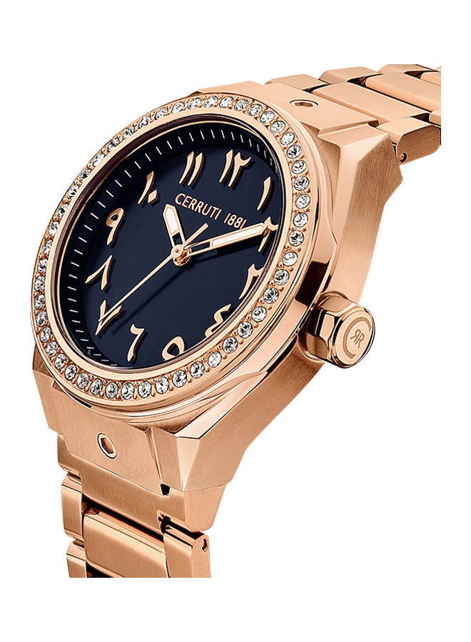 Women's Round Shape Stainless Steel Analog Wrist Watch CIWLG2226003 - 33 mm - Rose gold - v1659497820/N53338649A_3