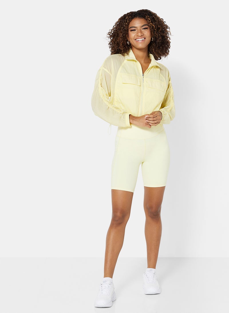 MANGO - Windbreaker Jacket Pastel Yellow - Image 1