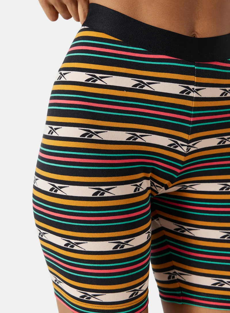 Reebok Classics Printed Legging Shorts Black