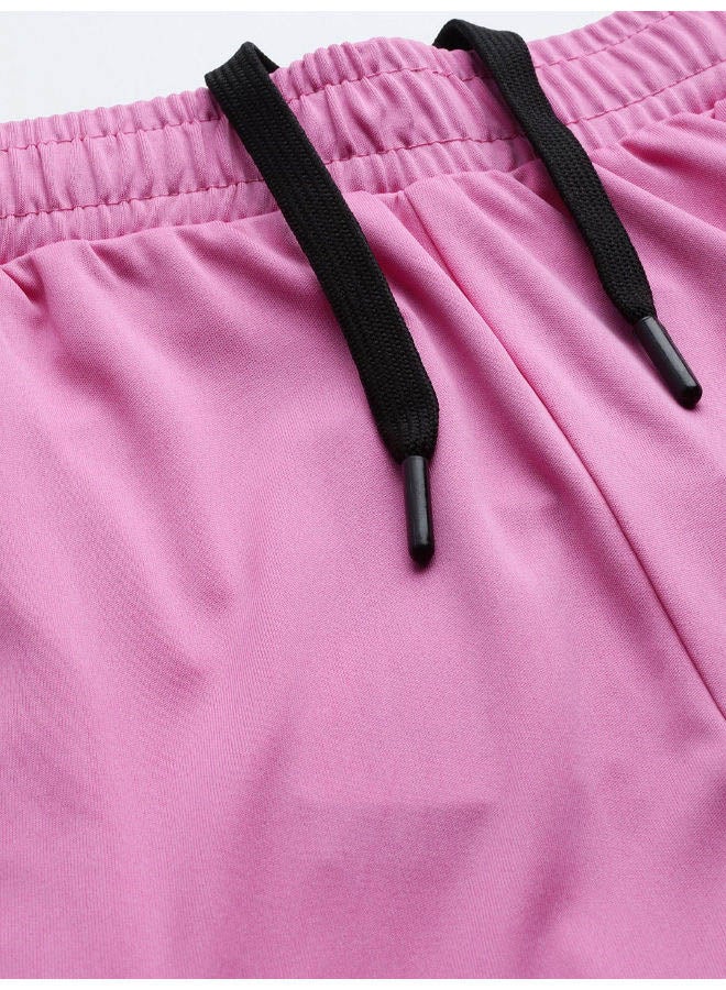 Mid Rise Comfortable Shorts Phlox Pink / Jet Black 