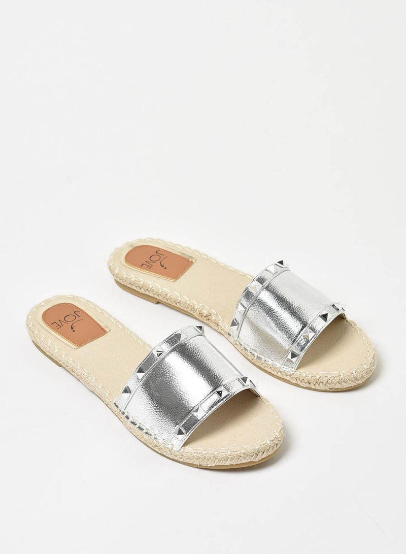 Jove - Women's Casual Espadrilles Silver - Image 1