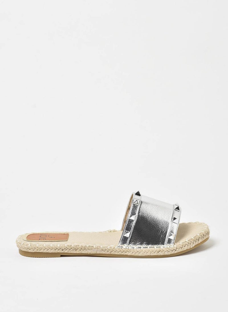 Jove - Women's Casual Espadrilles Silver - Image 1