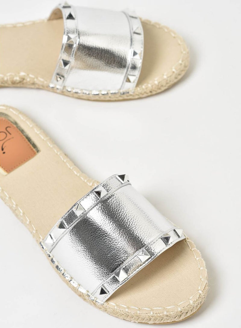 Jove - Women's Casual Espadrilles Silver - Image 1