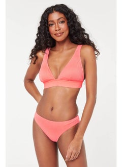 Ardene Ribbed Bikini Bottom Orange  - Image 1