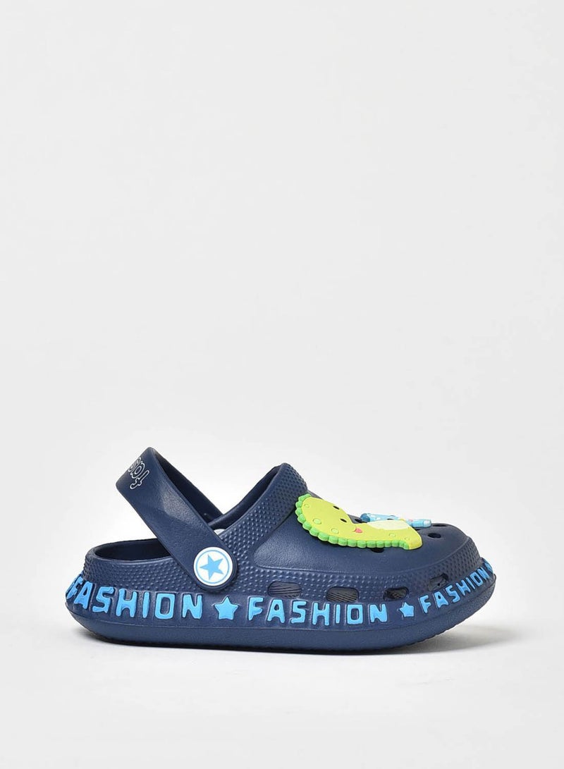 QUWA - Kids dinosaur Clog slip-on sandal Blue - Image 1