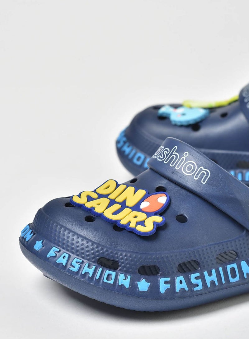 QUWA - Kids dinosaur Clog slip-on sandal Blue - Image 1