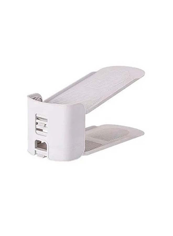 fashionhome Adjustable Shoe Rack Drying Organizer Grey 25.5x9.7cm - Image 1