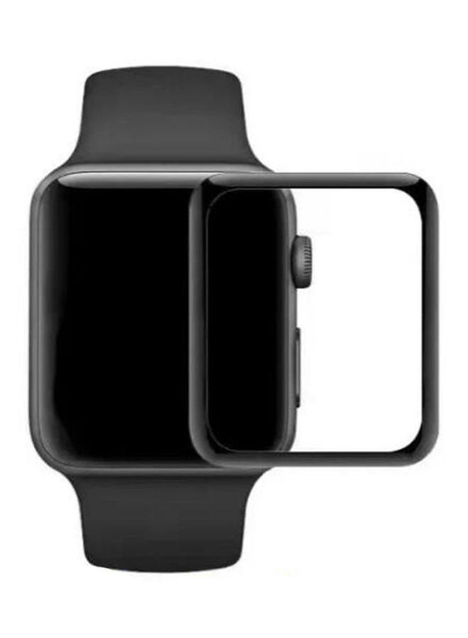 Tempered Glass Screen Protector For Apple Watch Series 1/2/3 38 mm Black/Clear  - Image 3