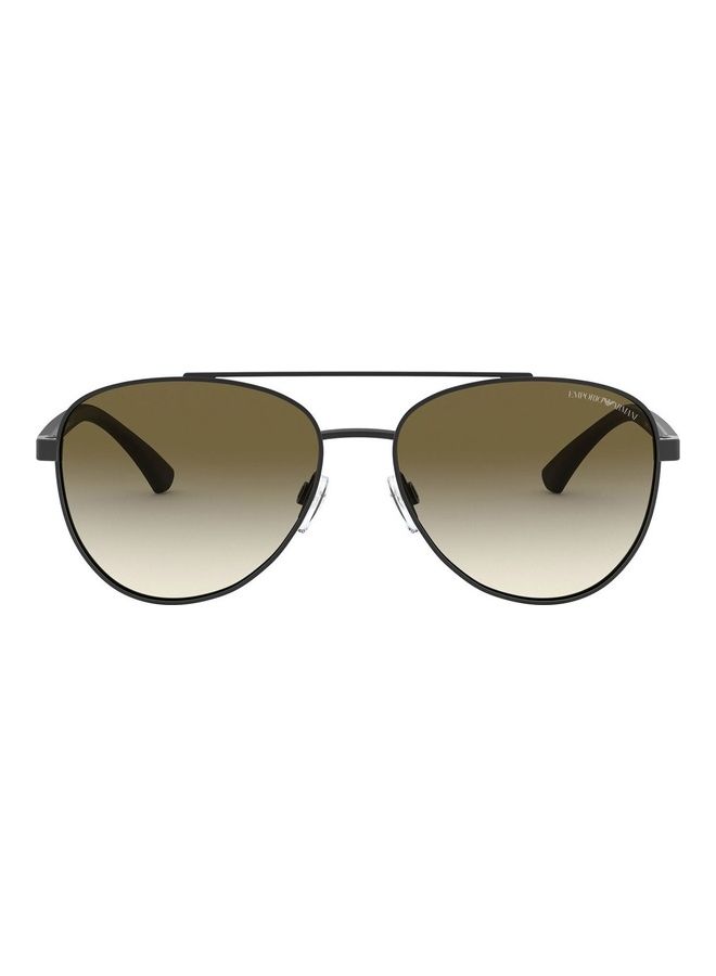 EMPORIO ARMANI Aviator Sunglasses EA2079 30018E - Lens Size: 58mm - Black  - Image 2