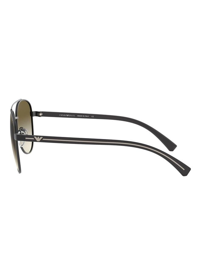 EMPORIO ARMANI Aviator Sunglasses EA2079 30018E - Lens Size: 58mm - Black  - Image 4
