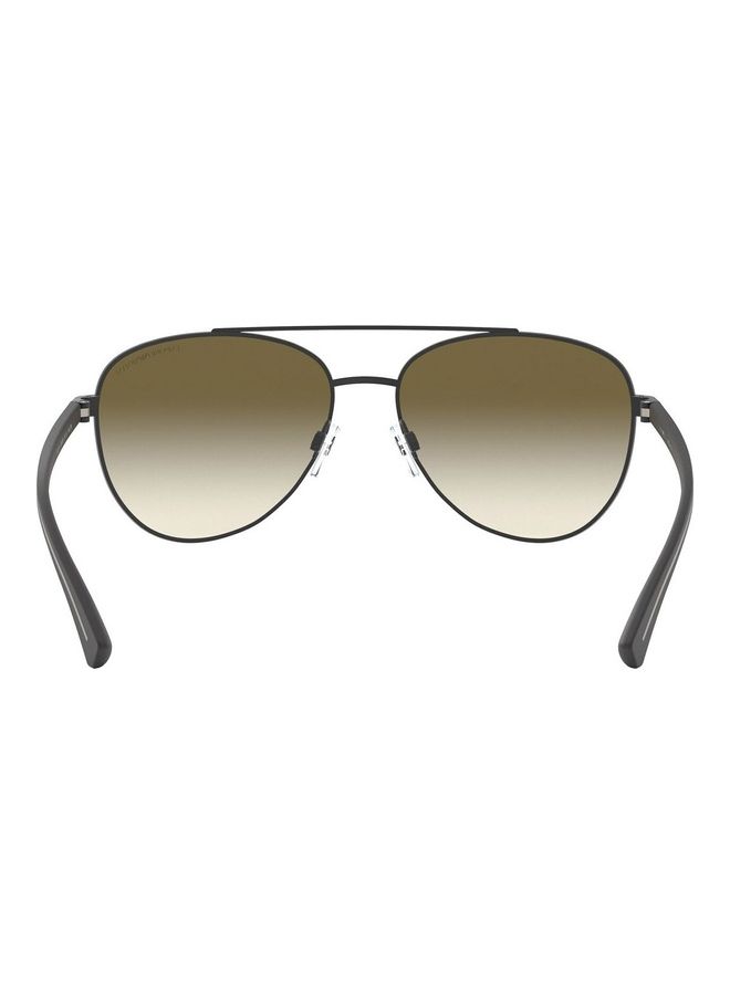 EMPORIO ARMANI Aviator Sunglasses EA2079 30018E - Lens Size: 58mm - Black  - Image 5