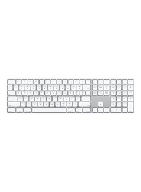 Magic Wireless Keyboard With Numeric Keypad - US English White