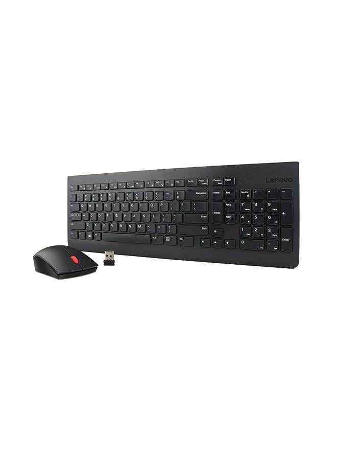 Lenovo - 510 Wireless Combo with 2.4 GHz USB Receiver, Slim Full Size Keyboard 1200 DPI Optical Mouse Black - Image 1