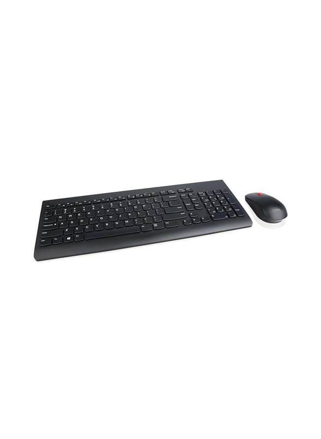 Lenovo - 510 Wireless Combo with 2.4 GHz USB Receiver, Slim Full Size Keyboard 1200 DPI Optical Mouse Black - Image 1