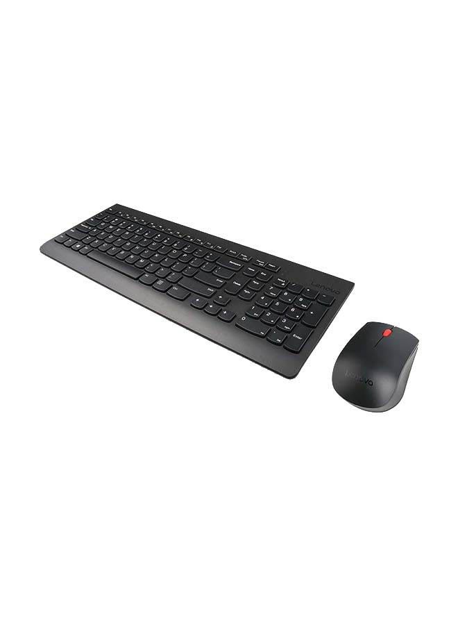 Lenovo - 510 Wireless Combo with 2.4 GHz USB Receiver, Slim Full Size Keyboard 1200 DPI Optical Mouse Black - Image 1