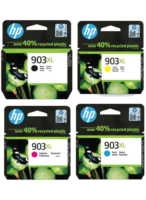 4-Piece Original 903XL High Yield Ink Cartridge Muiticolour