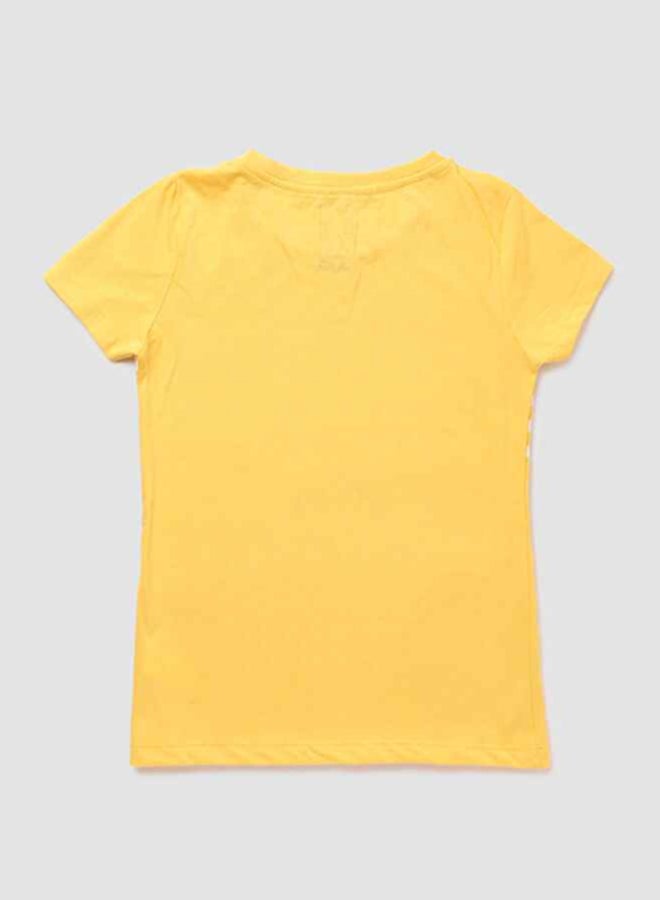 NEON Boys Crew Neck Short Sleeve T-Shirt Yellow  - Image 2